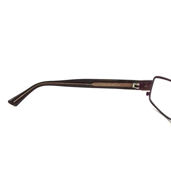 Jean Lafont Eyeglasses Frames DIANE 783 Purple Rectangle Wire Rim 52-19-130